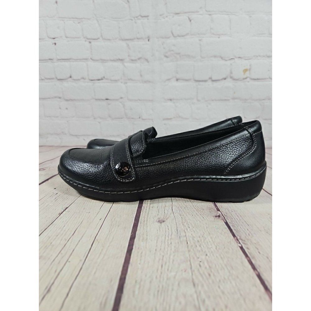 Collection by Clarks Cora Daisy Loafers, Women's Size 8 M, Black NEW MSRP $90